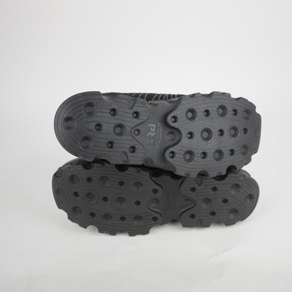 TIMBERLAND Pro Men's 8.5 Black leather anti fatigue composite toe ankle boots - Picture 9 of 13